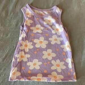 Cat & Jack Lavender Floral Tank Top